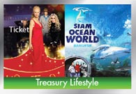 บัตรเข้าชม Madame Tussauds และ Siam Ocean World 2 ใบ